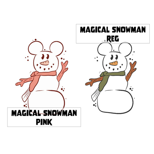 Magical Snowman PNG