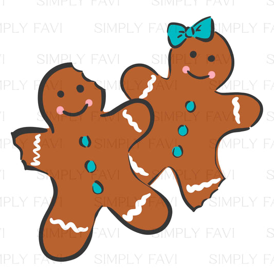 Gingerbread Snacks PNG Set of 2