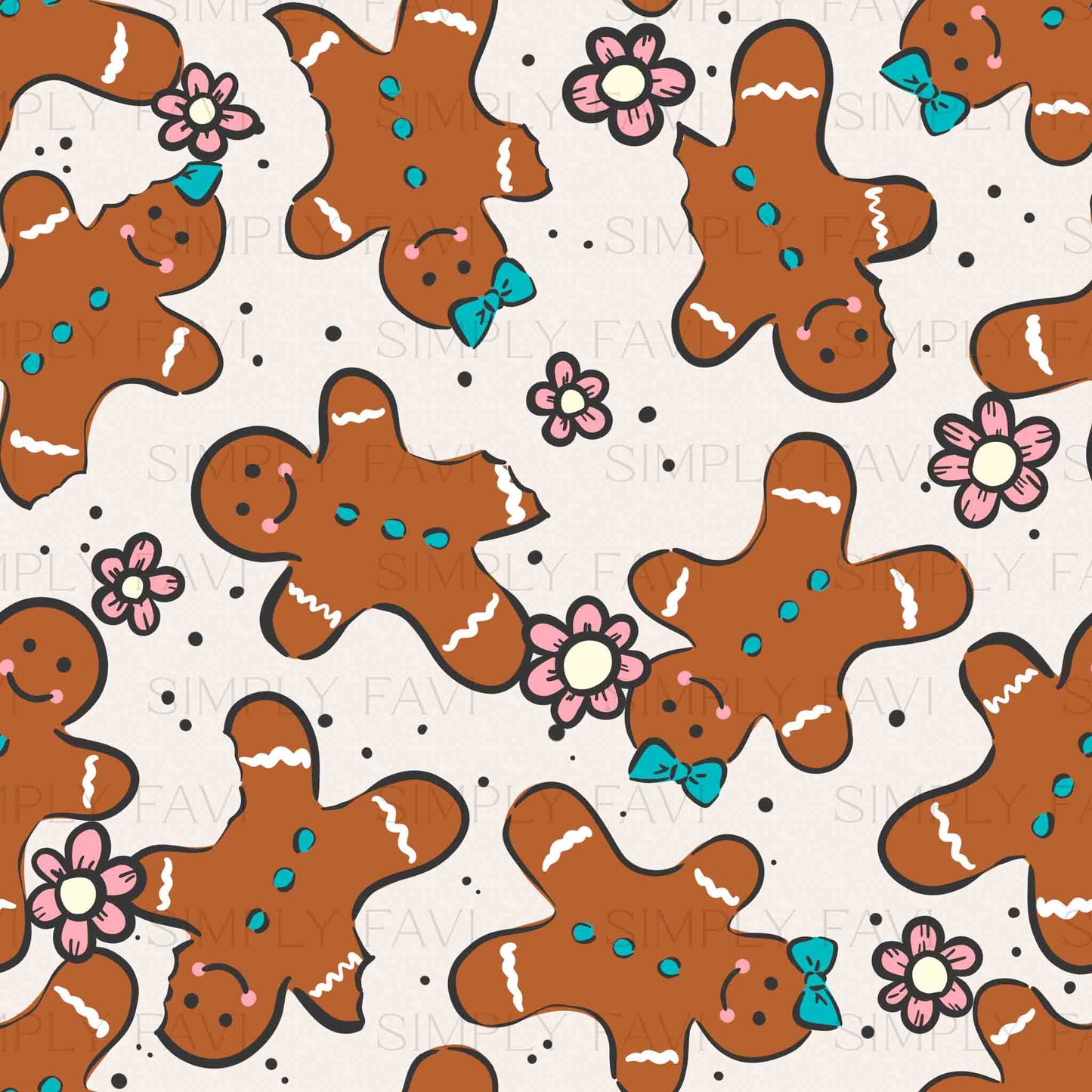 Gingerbread Snacks Floral