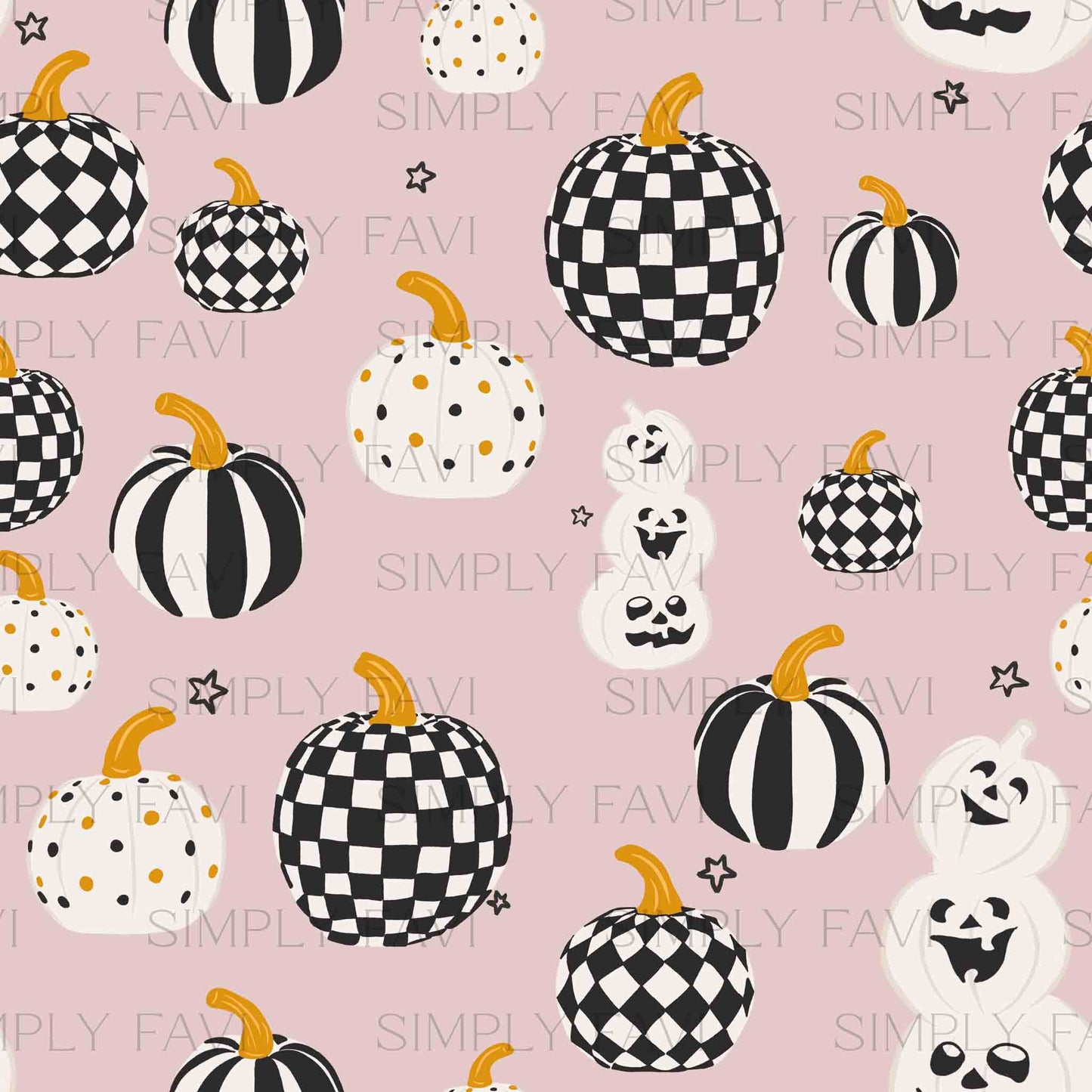 Black and White Pumpkins | Pink