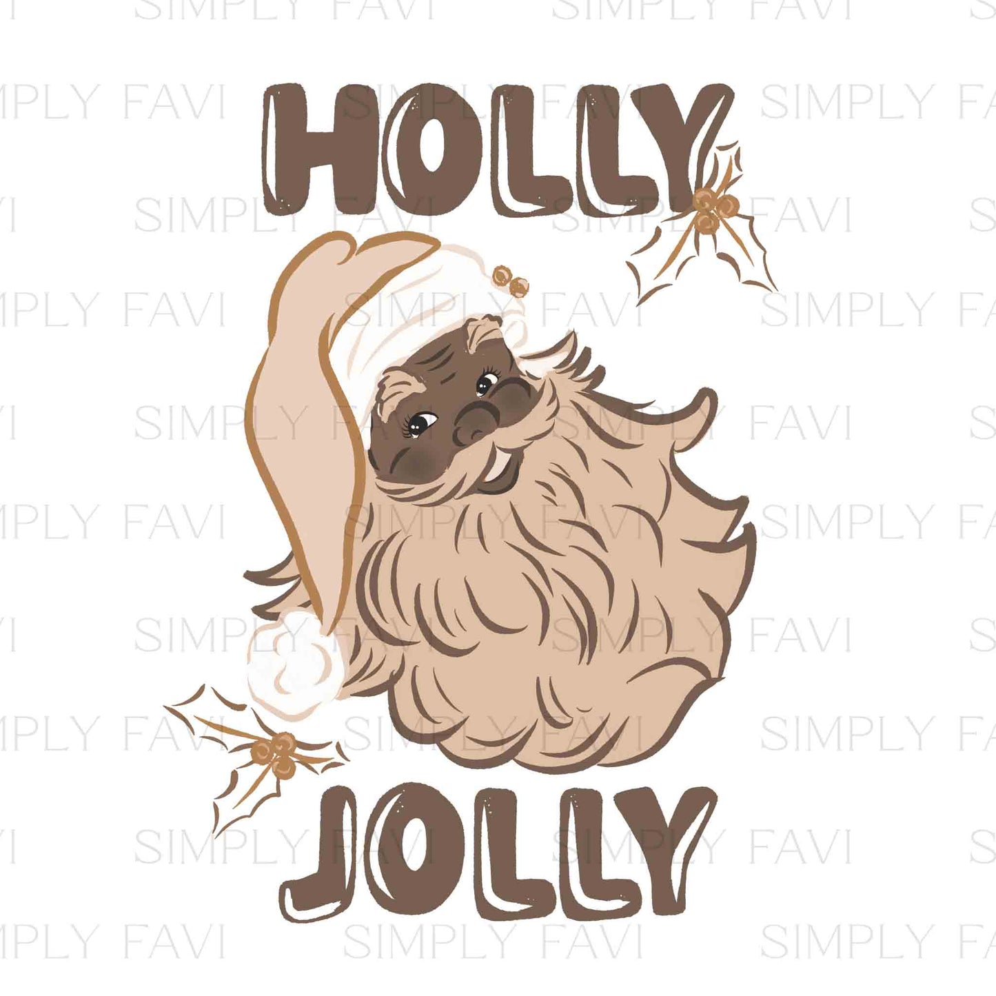 Holly Jolly Muted (set of 3) PNG