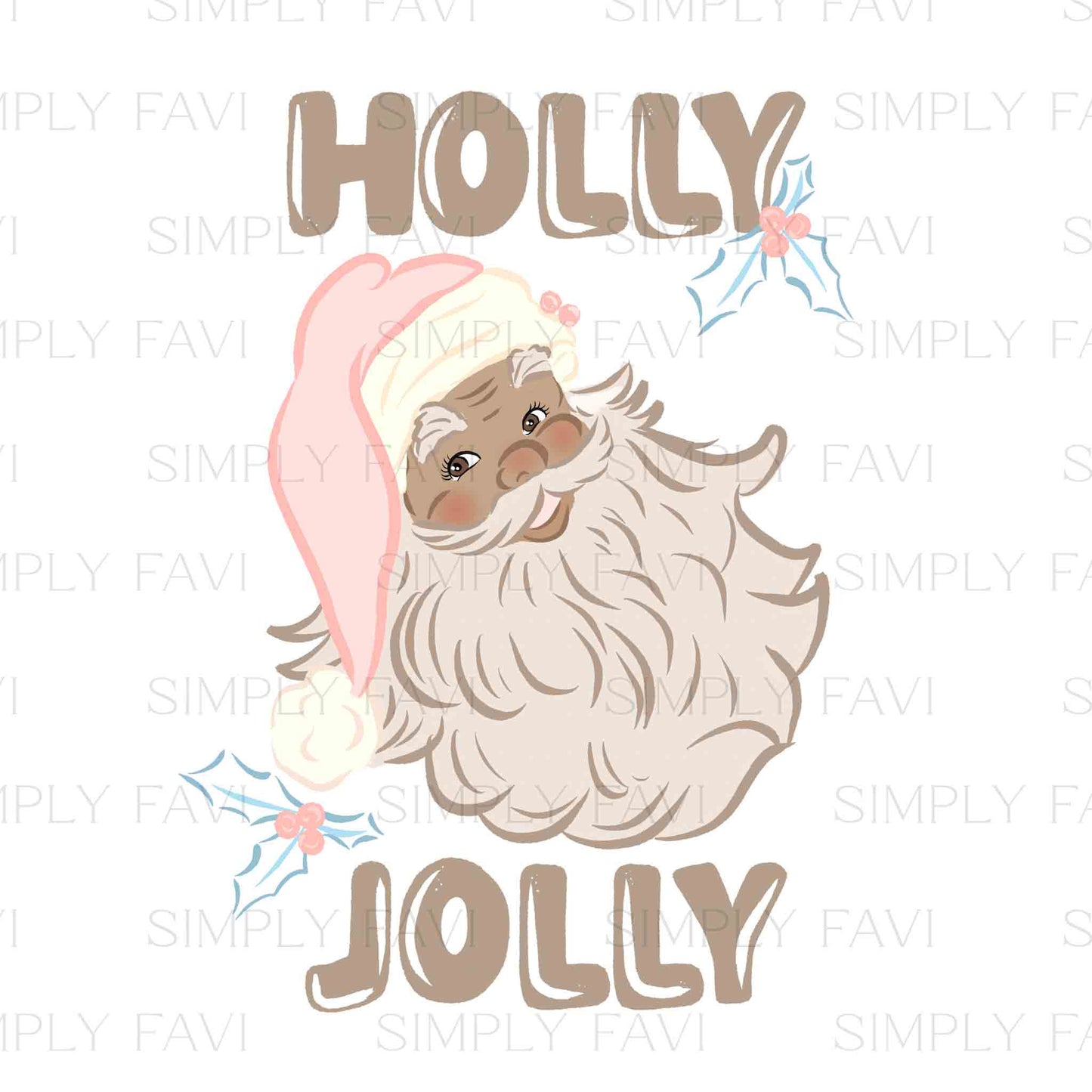 Holly Jolly Brown PNG