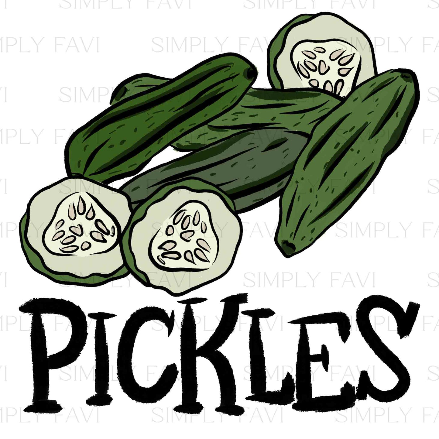 I love Pickles PNG
