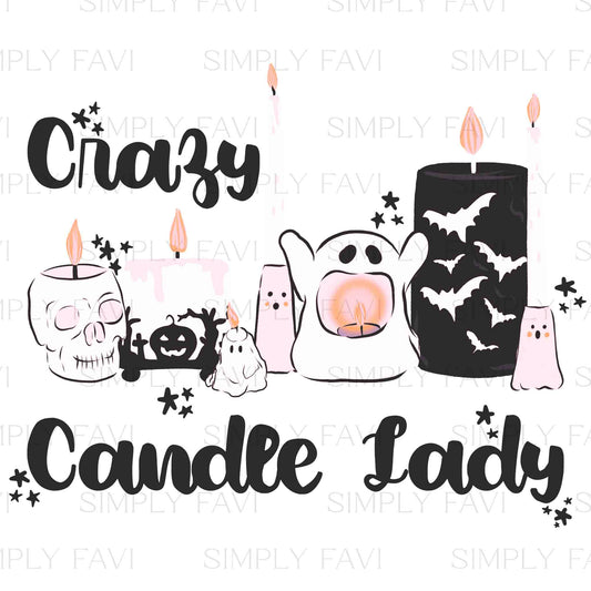Spooky Candles  Muted PNG set of 2