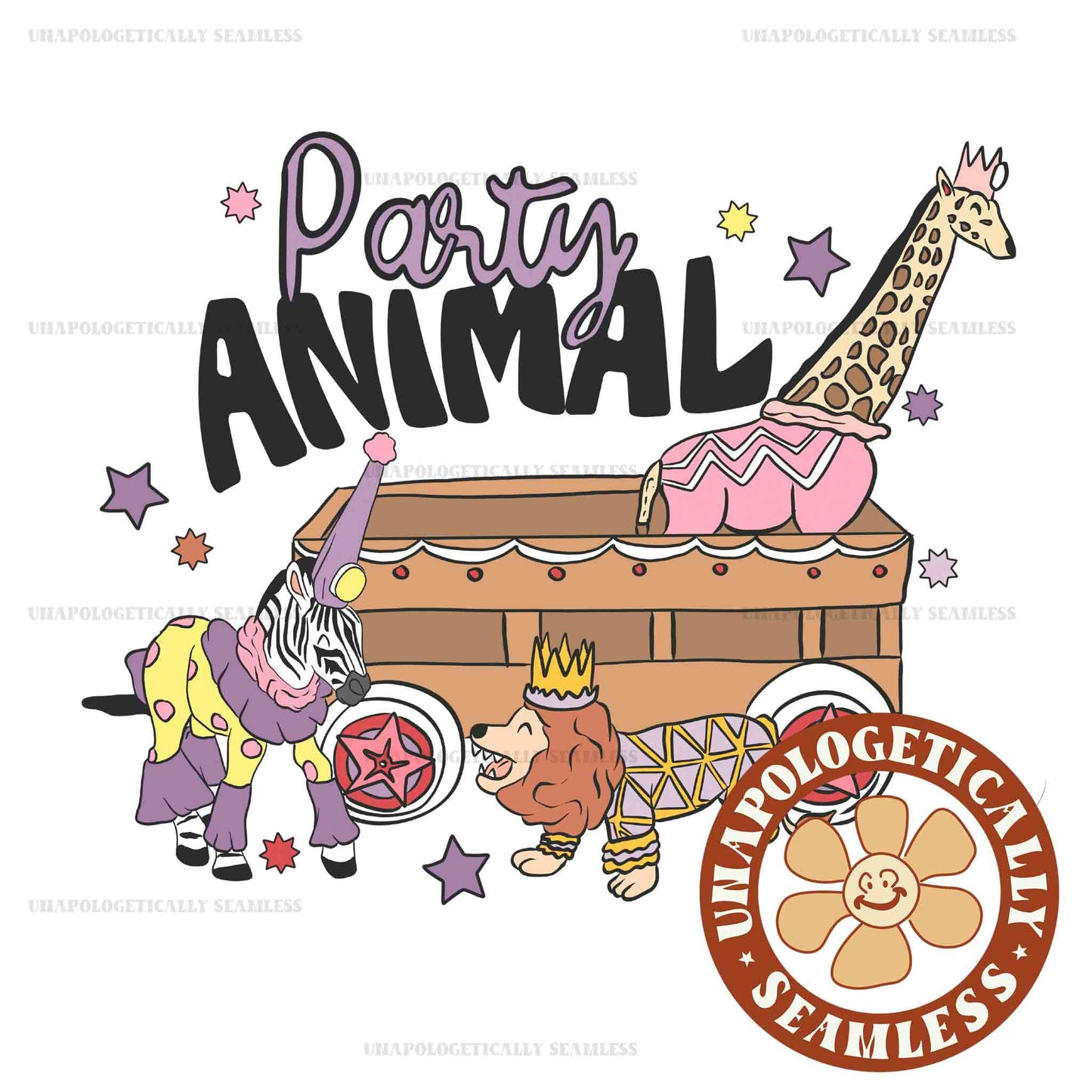 Party Animals PNG Pink