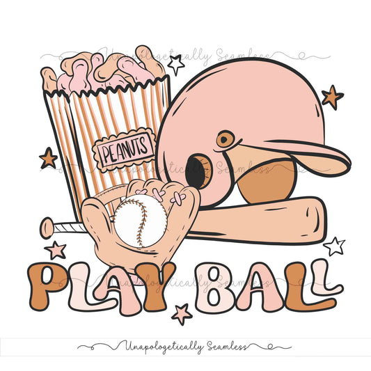 Pink Baseball PNG